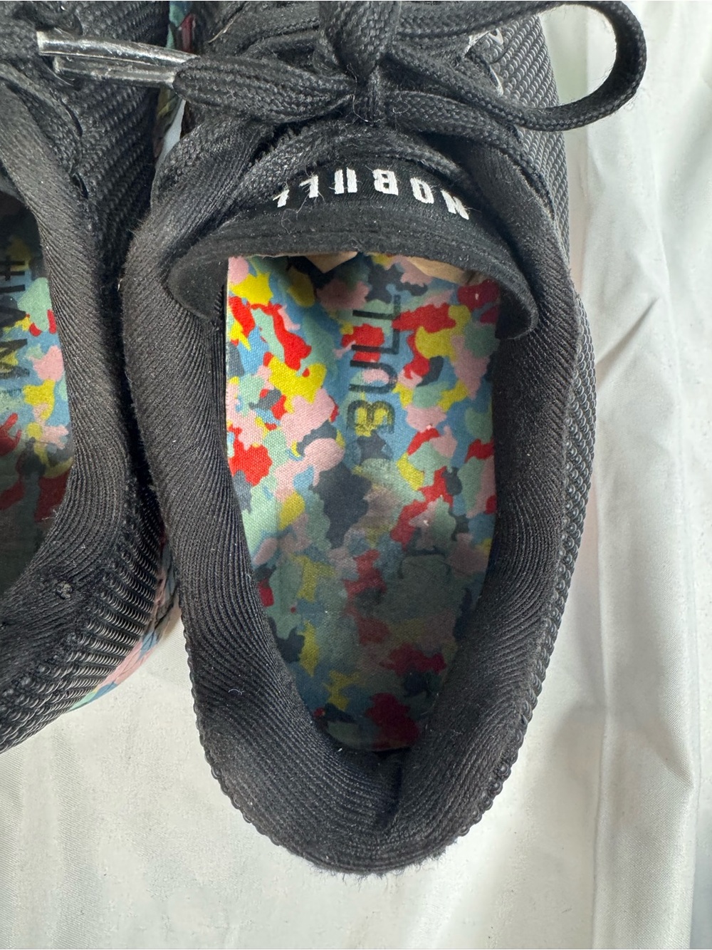 NOBULL Black Athletic Trainer with Colorful Speckled Sole - Picture 8 of 12